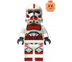 LEGO (75354) Clone Shock Trooper, Coruscant Guard (Phase 2) - Nougat Head - Star Wars The Clone Wars
