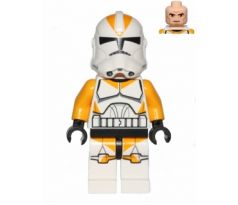 LEGO (75013) Clone Trooper, 212th Attack Battalion (Phase 2) - Bright Light Orange Arms, Large Eyes - Star Wars 4/5/6