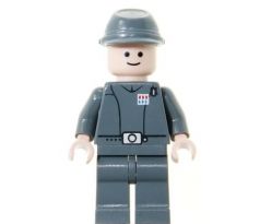 LEGO (6211) mperial Officer (Captain / Commandant / Commander) - Cavalry Kepi, Standard Grin - Star Wars Episode 4/5/6