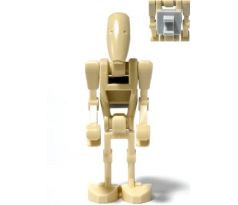 LEGO (75372) Battle Droid - Tan, Light Bluish Gray Clip on Back - Star Wars The Clone Wars